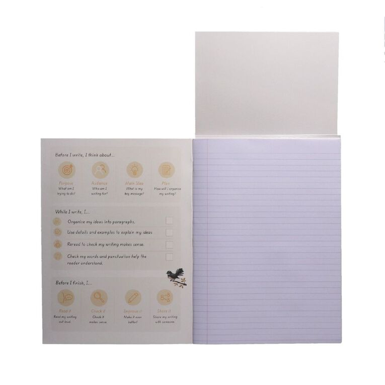 WS Literacy 3 Toru 9mm Ruled 32 Leaf Yellow, , hi-res