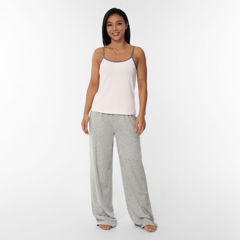H&H Women's Lounge Peached Jersey Cami Top, Pink Light, hi-res