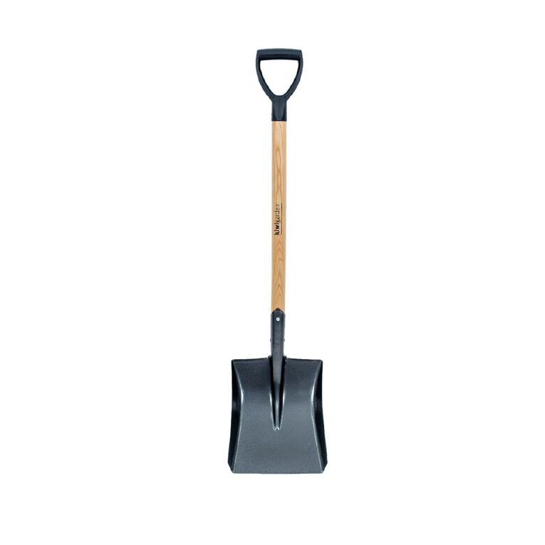 Kiwi Garden Timber D-Handle Square Mouth Shovel 100x23x16cm, , hi-res