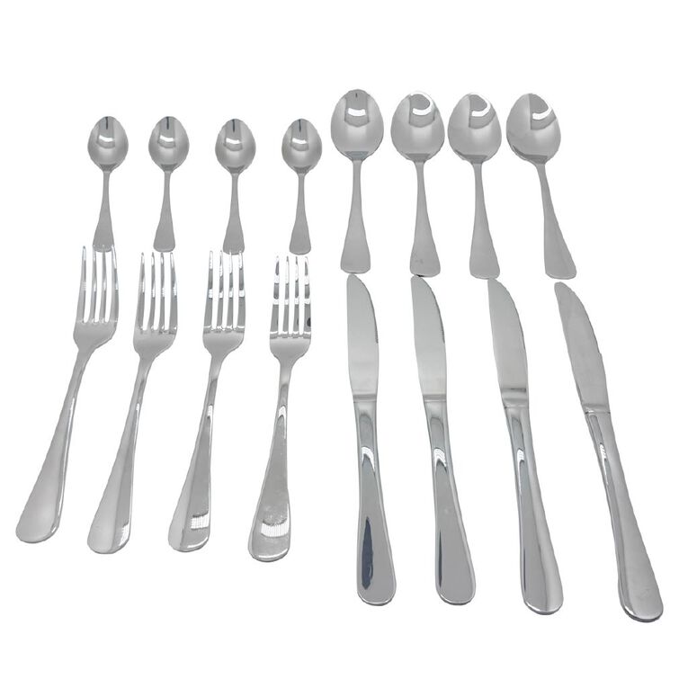Living & Co Allure Cutlery Set 16 Piece Stainless Steel, , hi-res