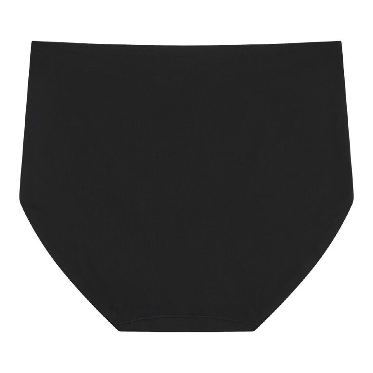 H&H Women's Micro No Show Full Briefs, Black, hi-res