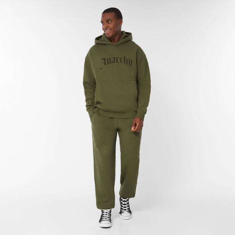 Garage Men's Heavyweight Sweat Crew Graphic, Green Dark, hi-res