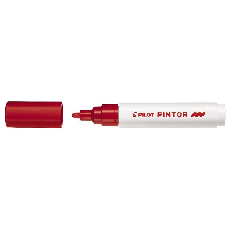 Pilot Pintor Marker Bullet Medium 4.5mm Tip Red, , hi-res