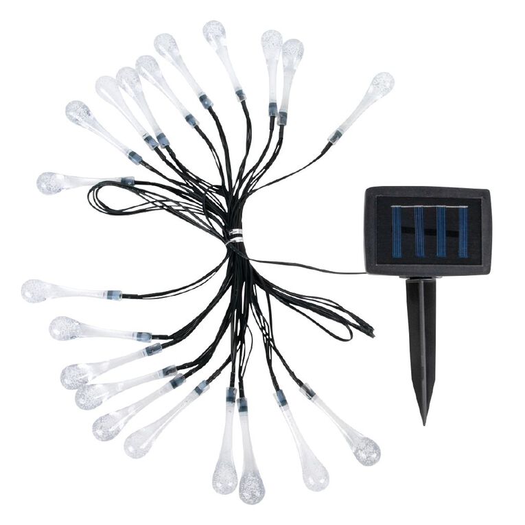 Kiwi Garden Rain Drop String Light 4.9m, , hi-res