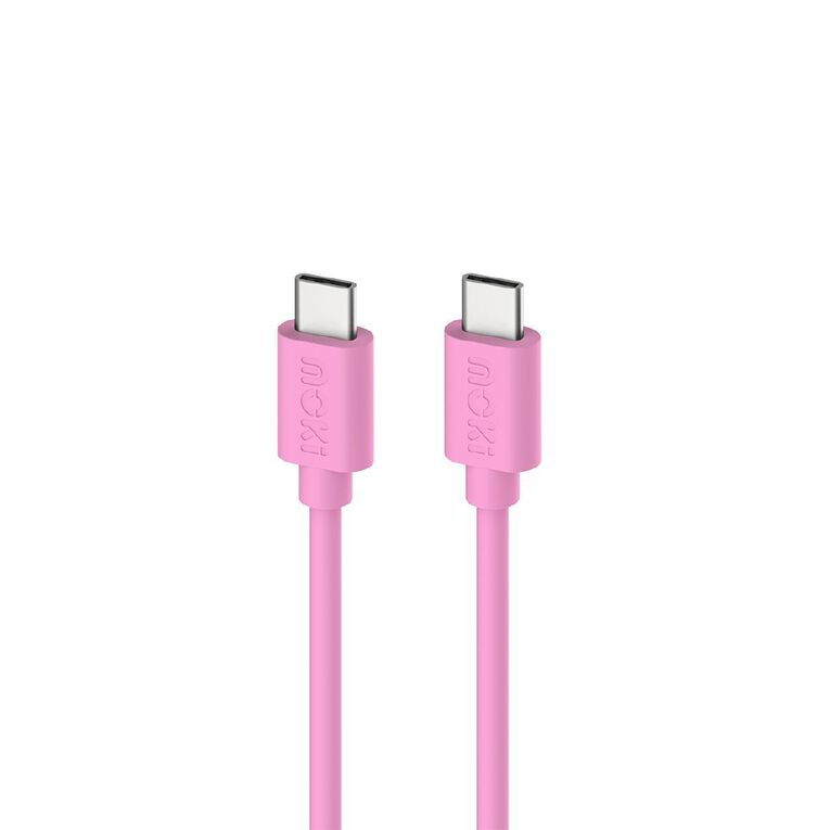 Moki USB-C to USB-C SynCharge Cable 1m - Soft Pink, , hi-res