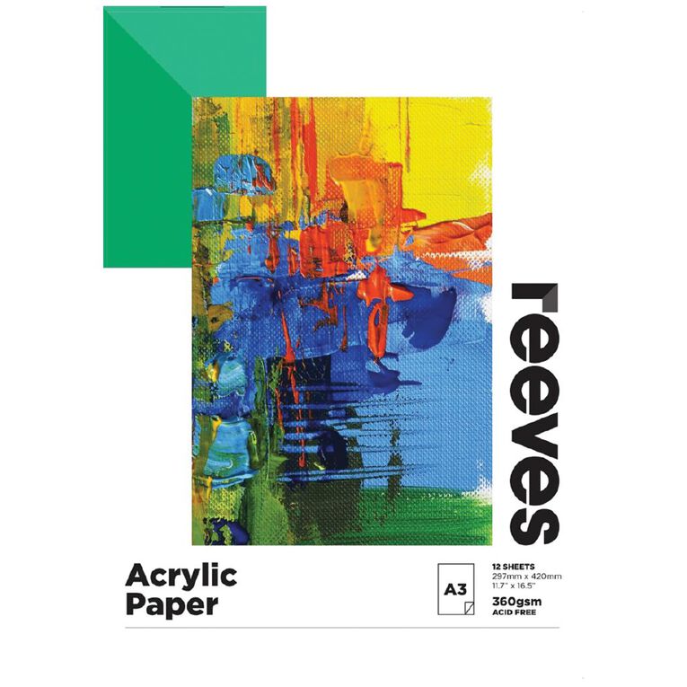Reeves Acrylic Pad A3, , hi-res