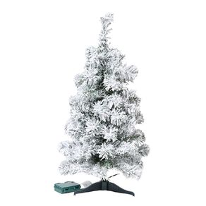 Wonderland Snowy Table Christmas Tree 60 Tips 20 LED 60cm