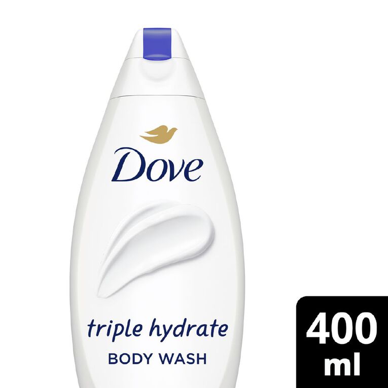 Dove Essential Hydrate Body Wash 400ml, , hi-res