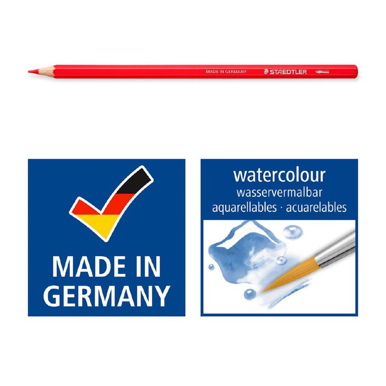 Staedtler Design Journey Watercolour Pencil Tin 24 Pack, , hi-res