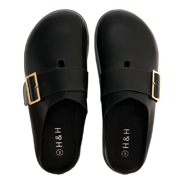 H&H Women's Charlie Slip On Clog, Black, hi-res
