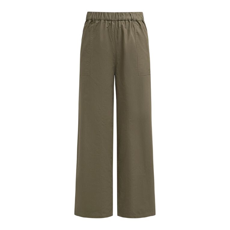 H&H Women's Utility Straight Pants, Green Mid, hi-res
