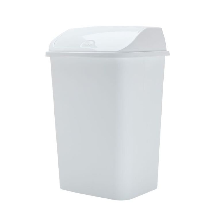 Taurus Flip Bin White 48L, , hi-res