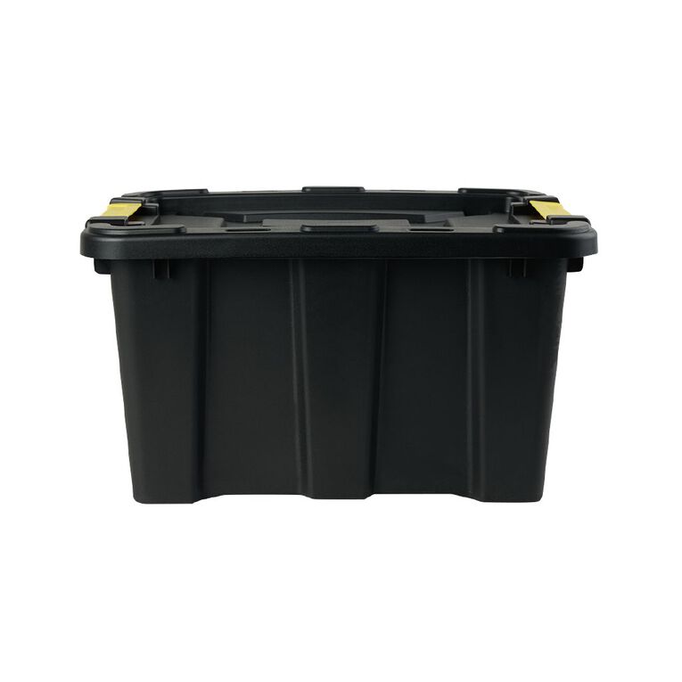 Living & Co Heavy Duty Storage Box Black 25L, , hi-res