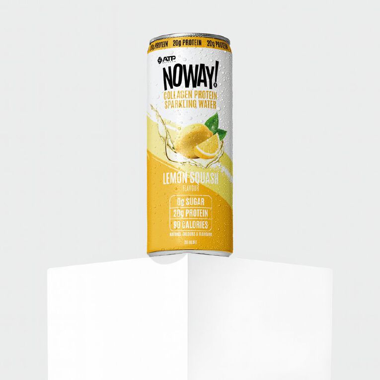 NoWay Collagen Sparkling Water Lemon Squash 355ml, , hi-res