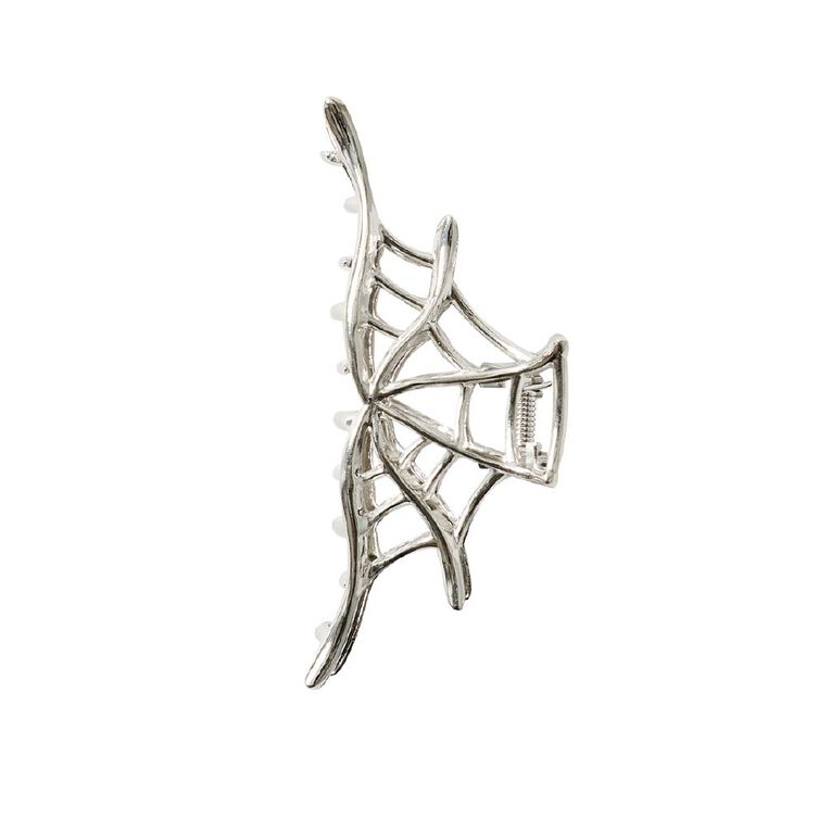 Scarehouse Spiderweb Metal Claw Clip, , hi-res