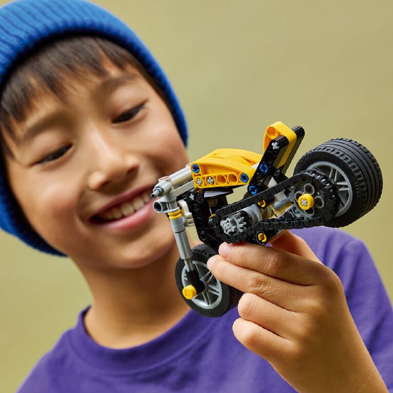 LEGO Technic Yellow Motorcycle 42225, , hi-res