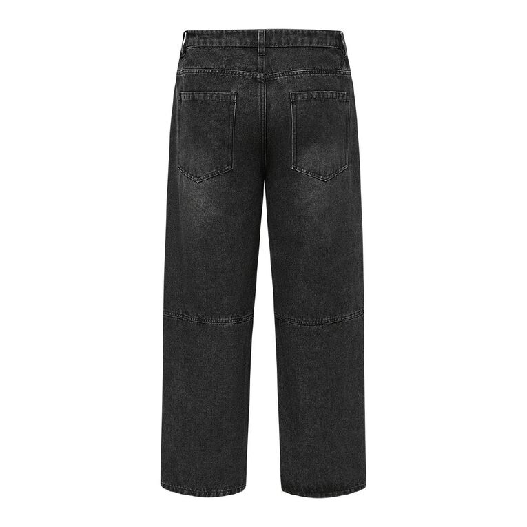 Garage Men's Baggy Jean Seam Details, Black, hi-res