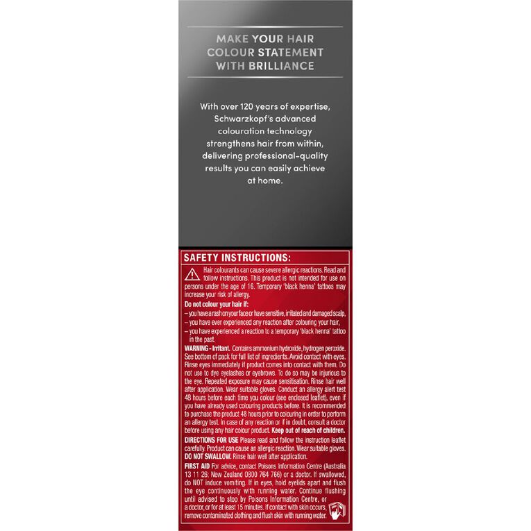Schwarzkopf Brilliance Hair Colour Coffee Brown 46, , hi-res