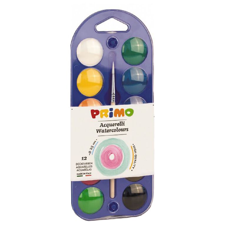 Primo Watercolour Tablets 25mm Set of 12, , hi-res