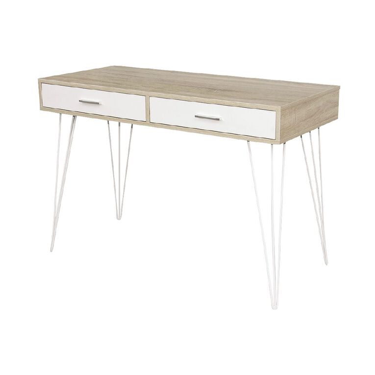 Workspace Metro II Desk Oak, , hi-res