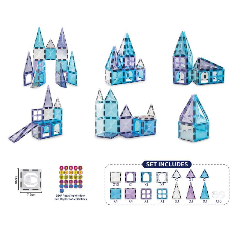 Play Studio Magnetic Tiles Ice Castle 58 Pieces, , hi-res