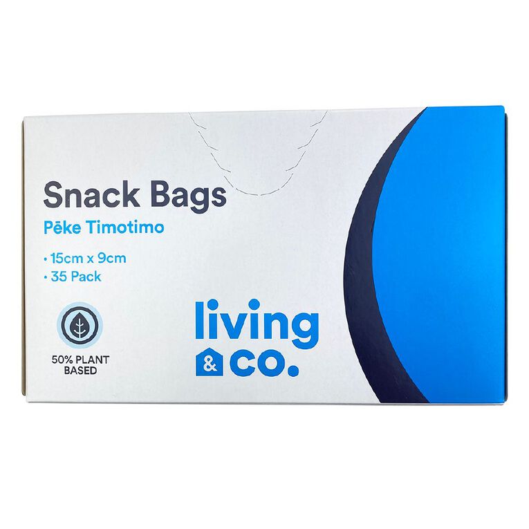 Living & Co 50% Plant-Based Snack Bags 35 Pack, , hi-res