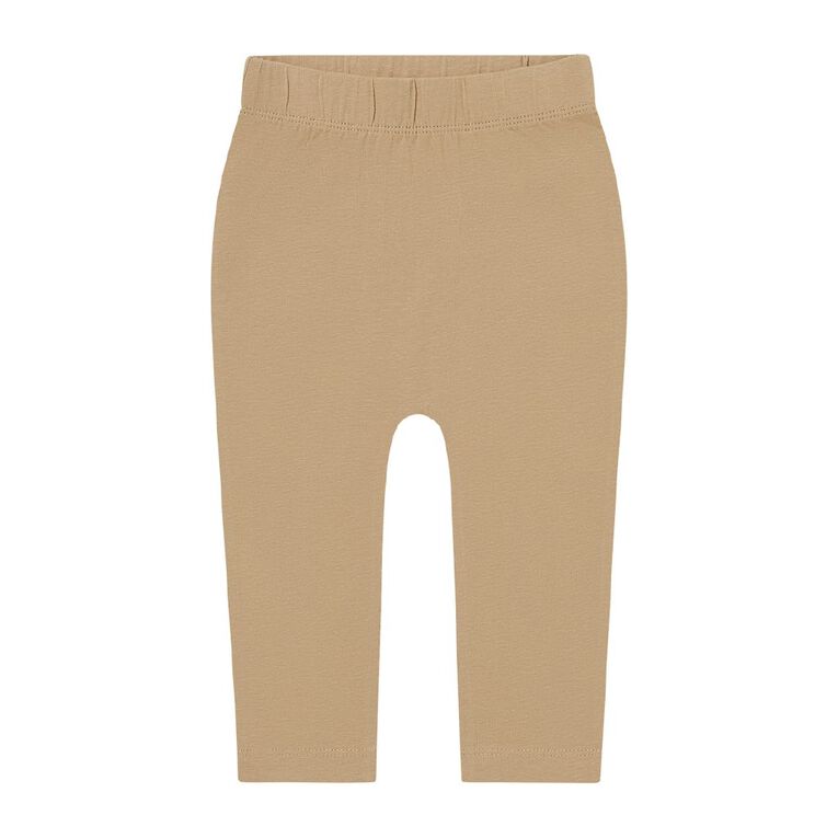 Young Original Babies' Printed Leggings 3 Pack, Brown Mid, hi-res