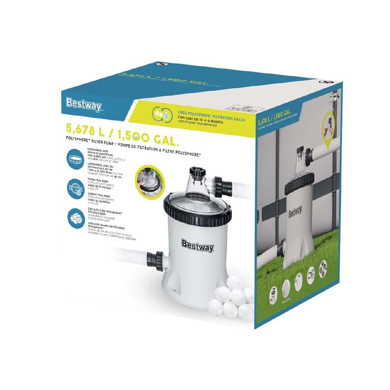 Bestway Polysphere Filter Pump 5678L/1500gal, , hi-res