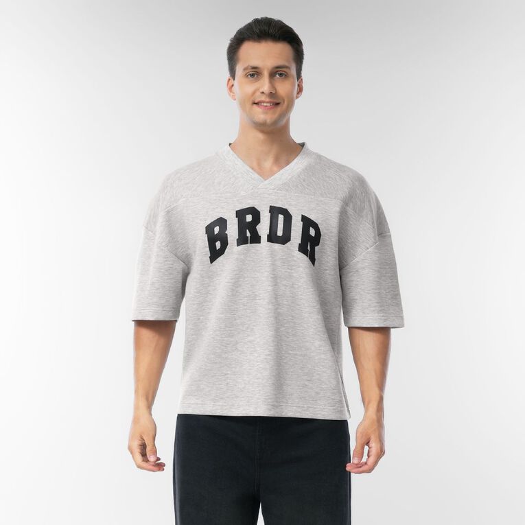 Garage Men's Vee Scuba Tee, Grey Marle, hi-res
