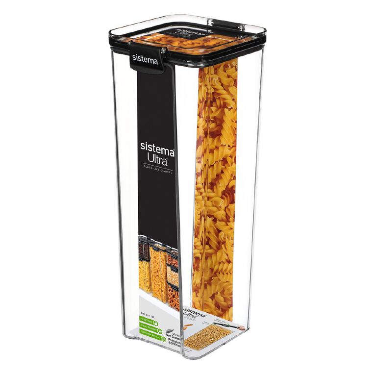 Sistema Ultra Tritan Canister Square Black 1.9L, , hi-res