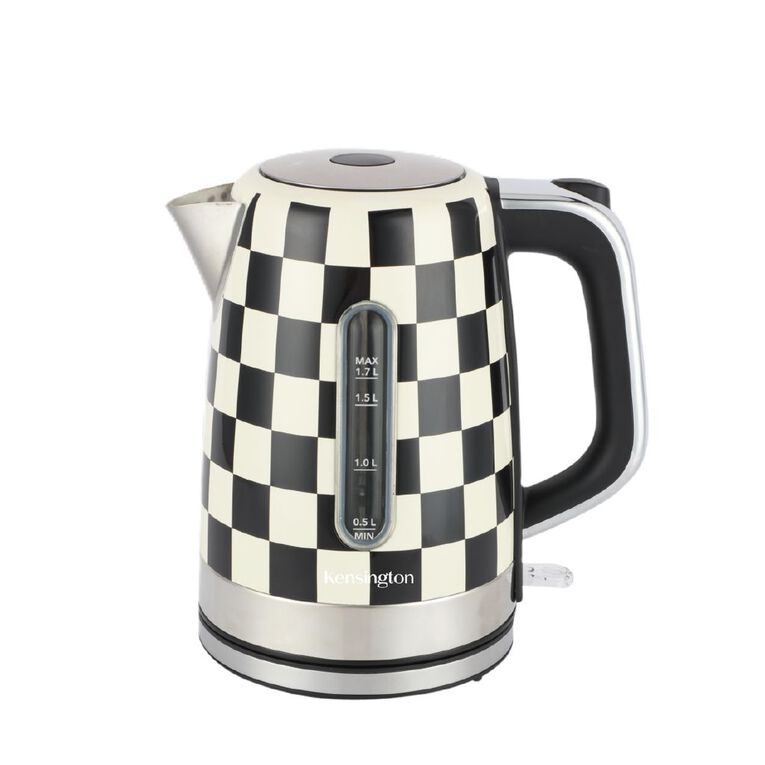 Kensington 1.7L Checkered Kettle Black, , hi-res