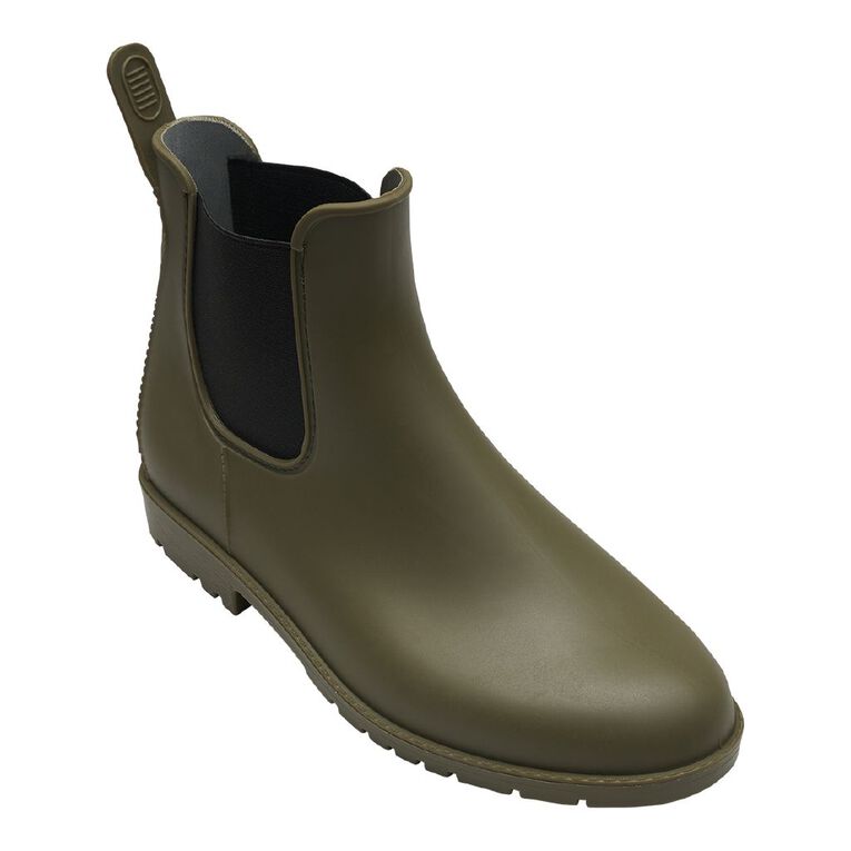 H&H Women's Essential Ankle Length Gumboots, Khaki, hi-res