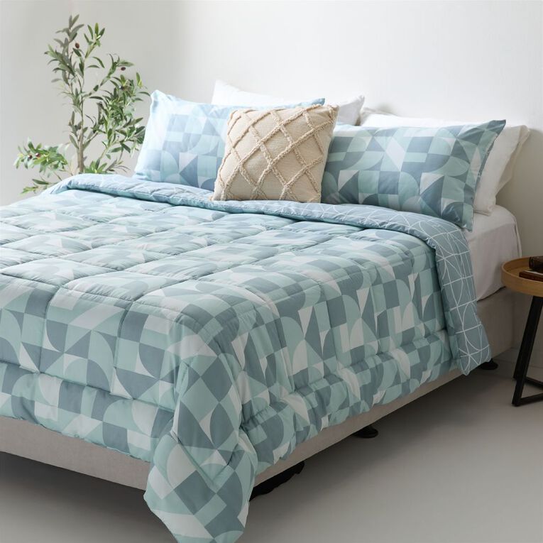 Living & Co 3 Piece Comforter Nova Natural Queen, , hi-res