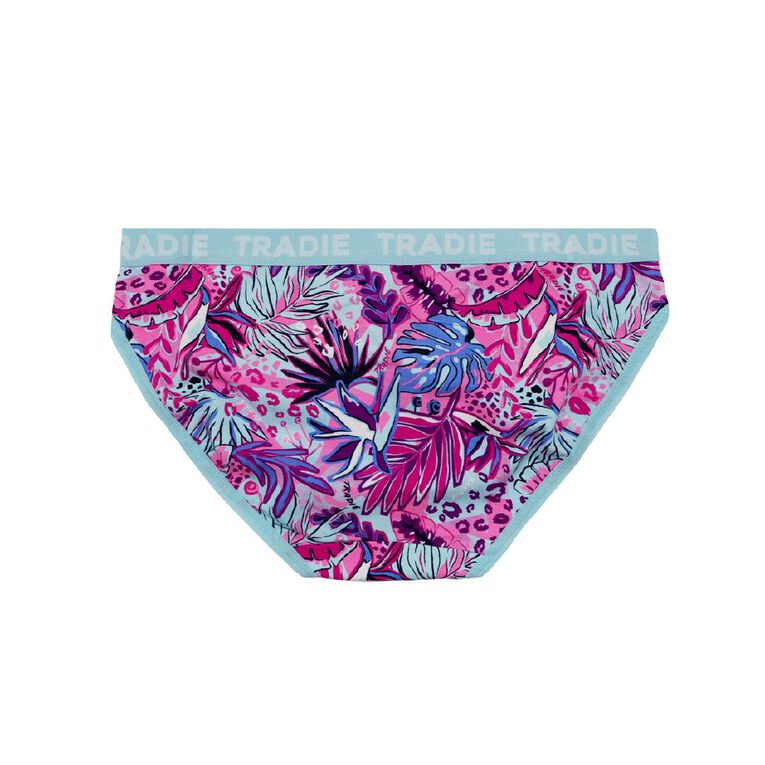 Tradie Women's Bikini Briefs 3 Pack, Pink Light, hi-res