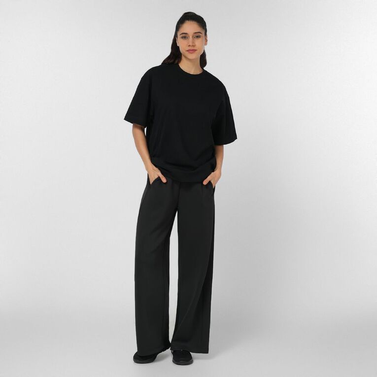 Active Intent Women's Scuba Wide Leg Pants, Grey Dark, hi-res
