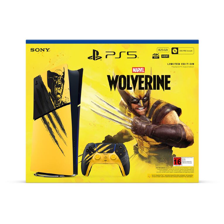 PS5 Digital Edition Marvel s Wolverine Battle Yellow Bundle, , hi-res