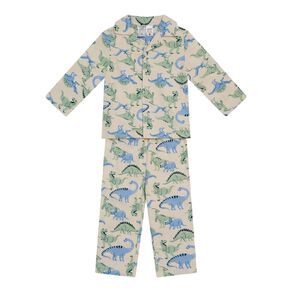 H&H Boys' Flanelette Button Up Pyjama Set