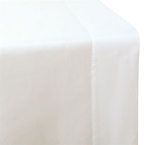 Living & Co Flat Microfibre Sheet Double/ Queen White One Size
