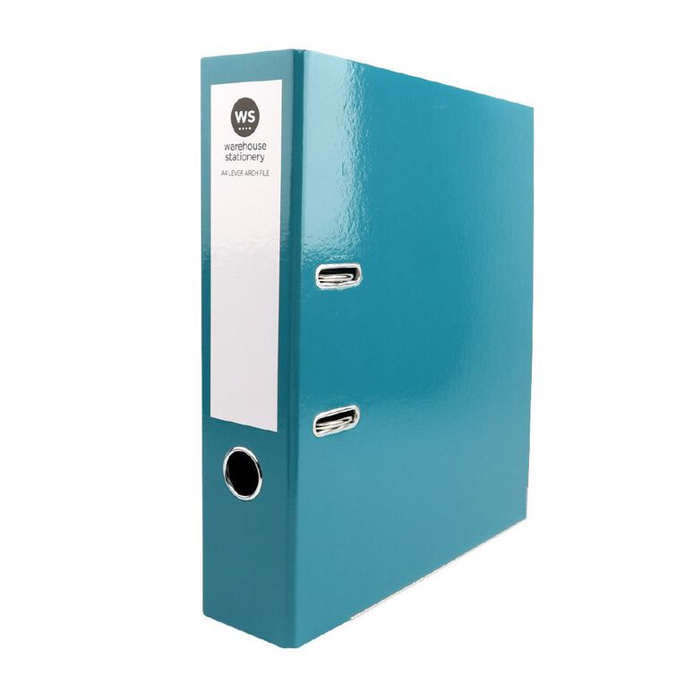 WS Lever Arch File Teal, , hi-res