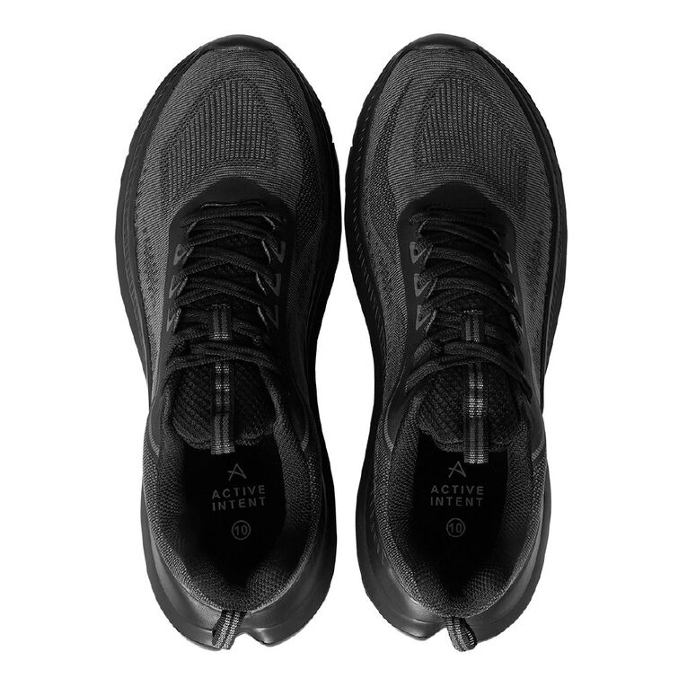 Active Intent Men's Titan Stride Running Shoes, Black, hi-res