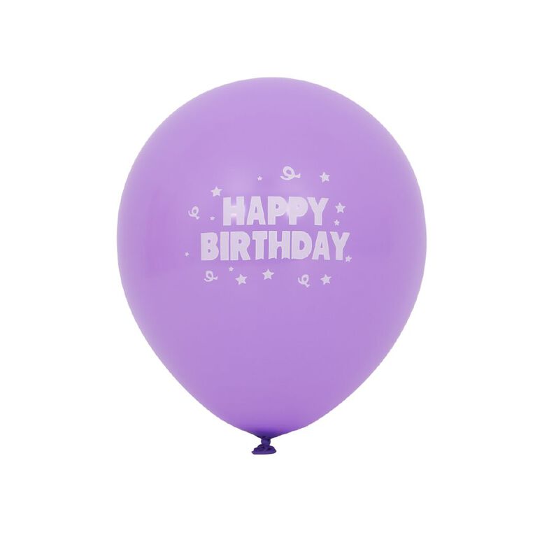 Party Inc Balloons Happy Birthday 25cm, , hi-res