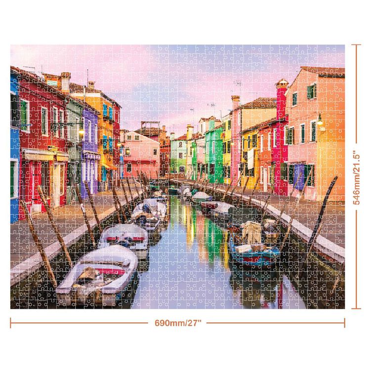 Mindbogglers Burano Island Venice Italy 1000 Piece Puzzle, , hi-res