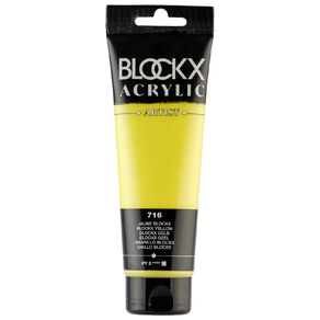 BLOCKX Acrylic Tube 120ml  Yellow Yellow