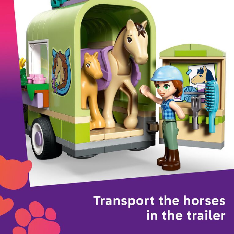 LEGO Friends Horse & Baby Foal Trailer 42695, , hi-res