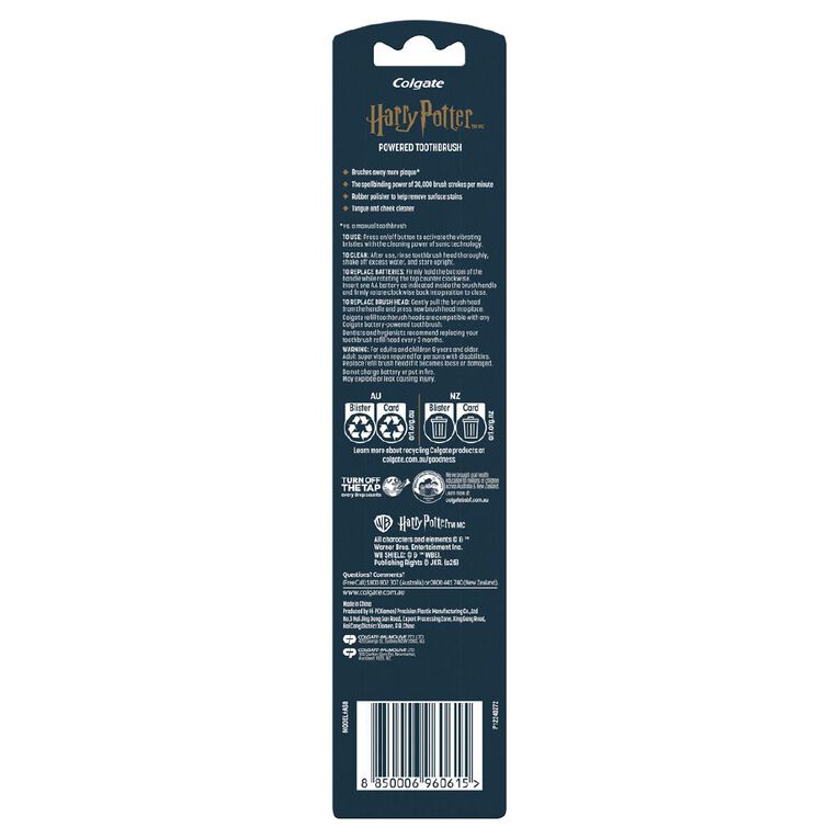 Colgate Harry Potter Sonic Toothbrush Soft, , hi-res