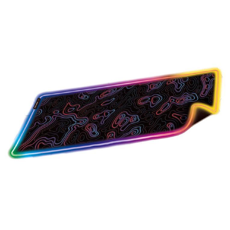 Playmax Topography X2 RGB Mouse Mat Aurora, , hi-res