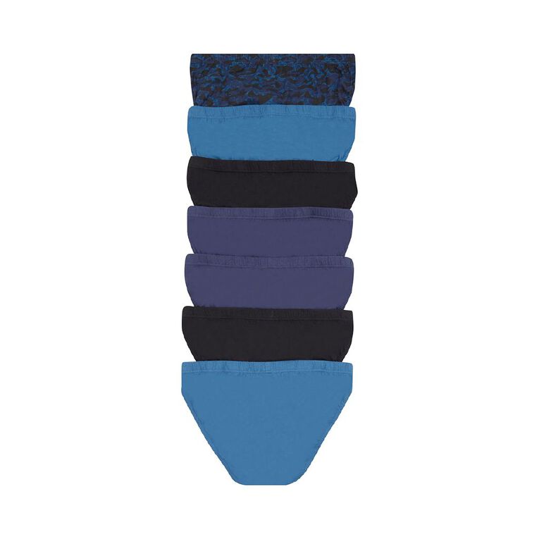 Rio Men's Slim Fit Briefs 7 Pack, Blue Dark, hi-res