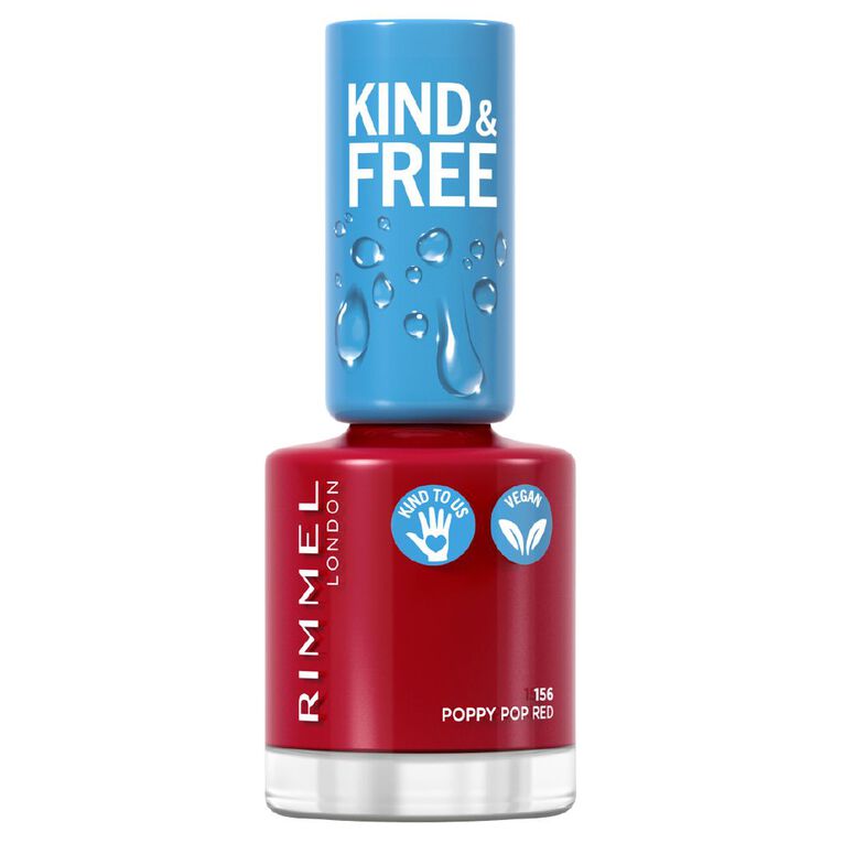 Rimmel Kind & Free Nail Polish #156 Poppy Red, , hi-res