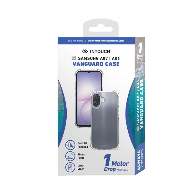 INTOUCH Samsung A07 Vanguard Case Clear, , hi-res