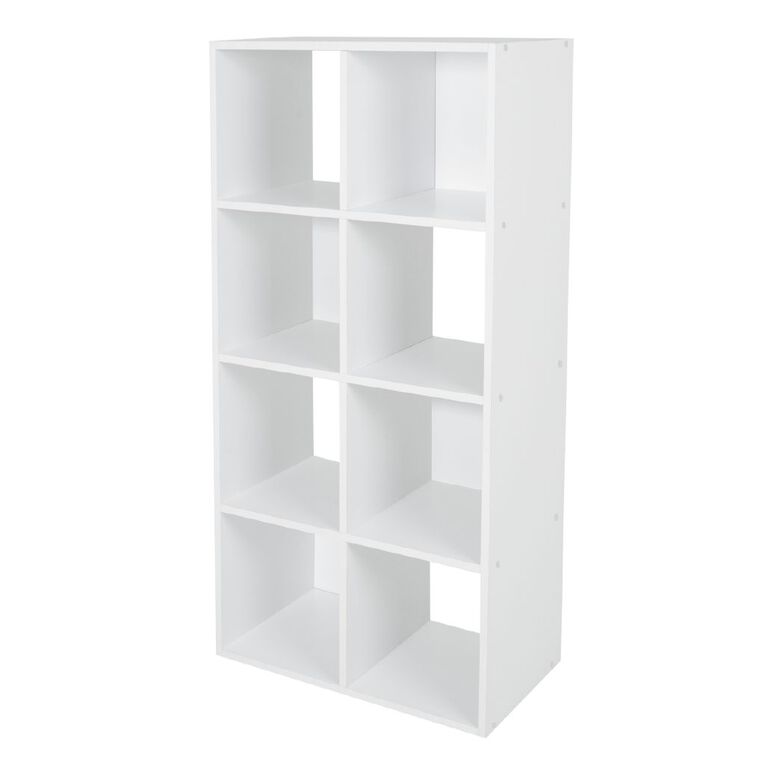Living & Co 2 x 4 Cube Storage White, , hi-res